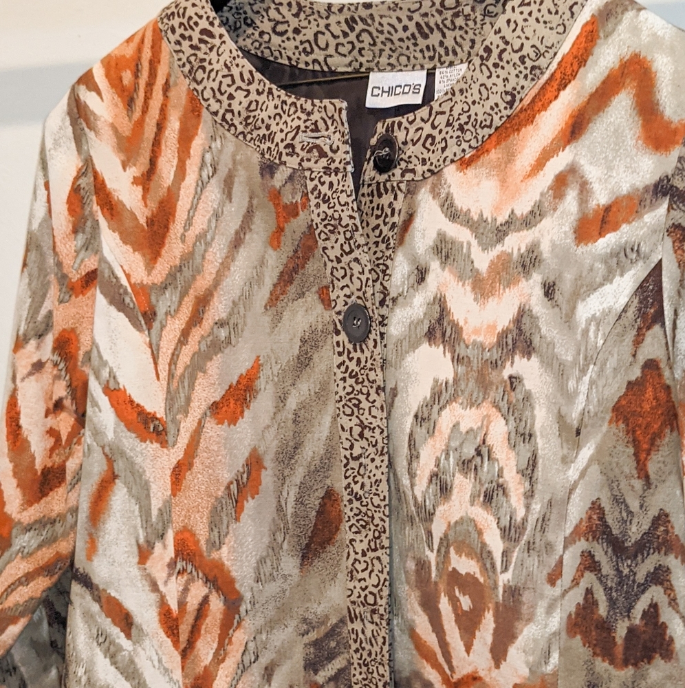 Chico's Multi Pattern Jacket - image 1